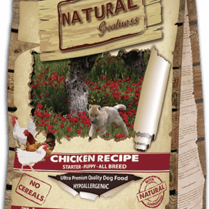 Natural Greatness Pienso para Cachorros alimentación completa madres gestantes y lactantes de Pollo