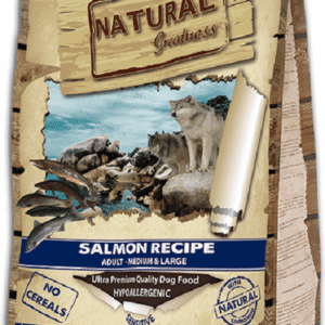 Natural Greatness Receta de Salmón perro Mediano y Grande Pienso