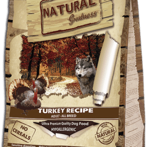 Natural Greatness Alimento para Perro Pienso seco de receta de Pavo sensibles