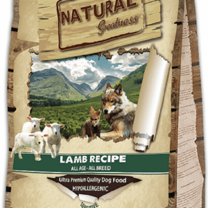 Natural Greatness Receta de cordero para Perros pienso seco digestiones sensibles Alimento completo