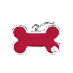 Placa identificativa hueso rojo clásico myfamily
