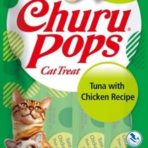 Churu Pops snacks húmedos para gato receta pollo y salmón