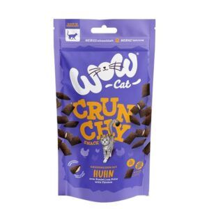 Wow cat Snacks crujientes rellenos con pollo para Gatos