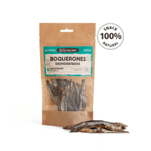wild balance boquerones deshidratados 40g snack natural para perros y gatos
