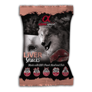 Alpha Spirit mini sancks de higado para Perro
