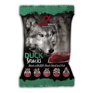 Alpha Spirit Mini Snacks de Pato para Perro