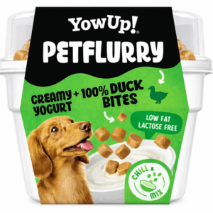 Yowup Petflurry con Snacks 100% naturales de pato para Perros y Gatos